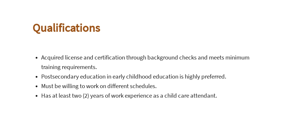 Free Child Care Attendant Job Description Template 5.jpe