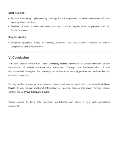 Free Incident Summary Report Template to Edit Online