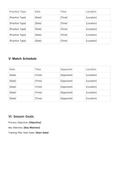 Free Basketball Player Roster Template to Edit Online