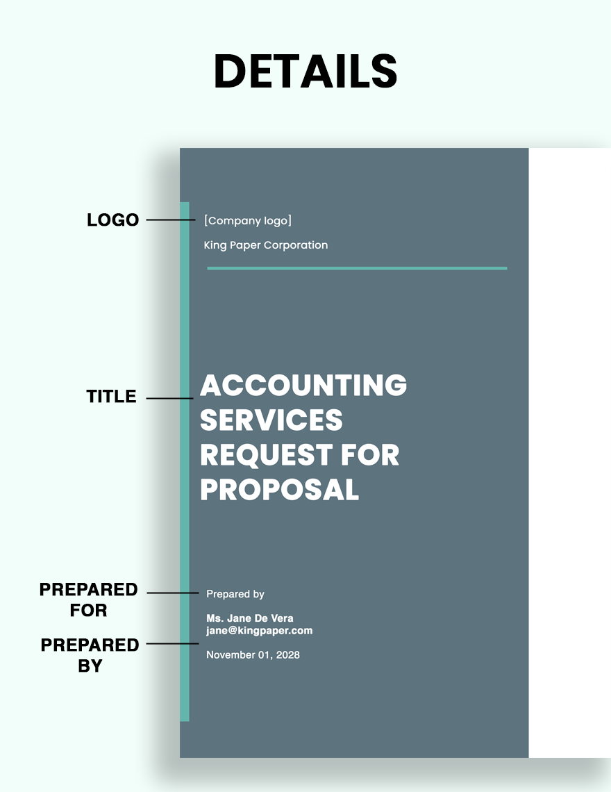 Simple Accounting Services Request for Proposal Template