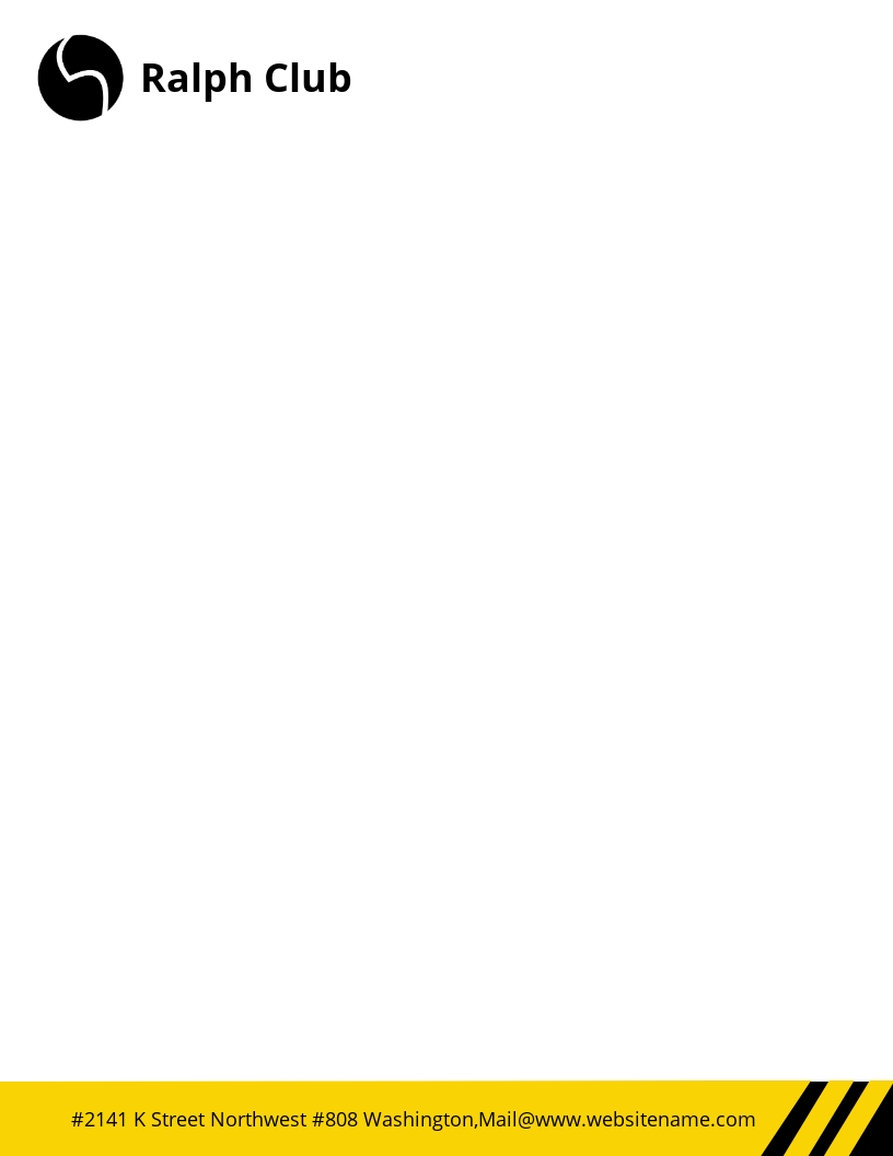 FREE Pub Letterhead Template Word (DOC) PSD InDesign