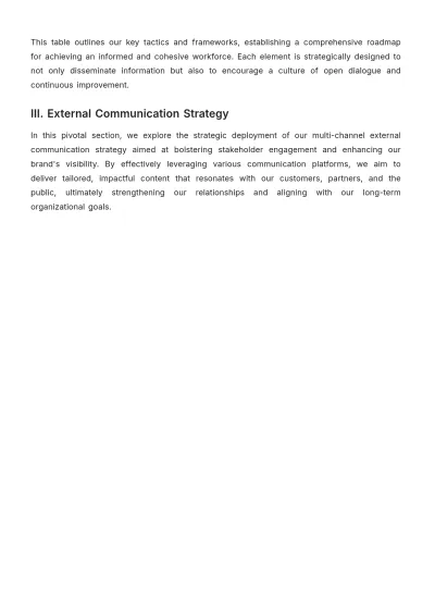Free Travel Agency Communication Plan Template to Edit Online
