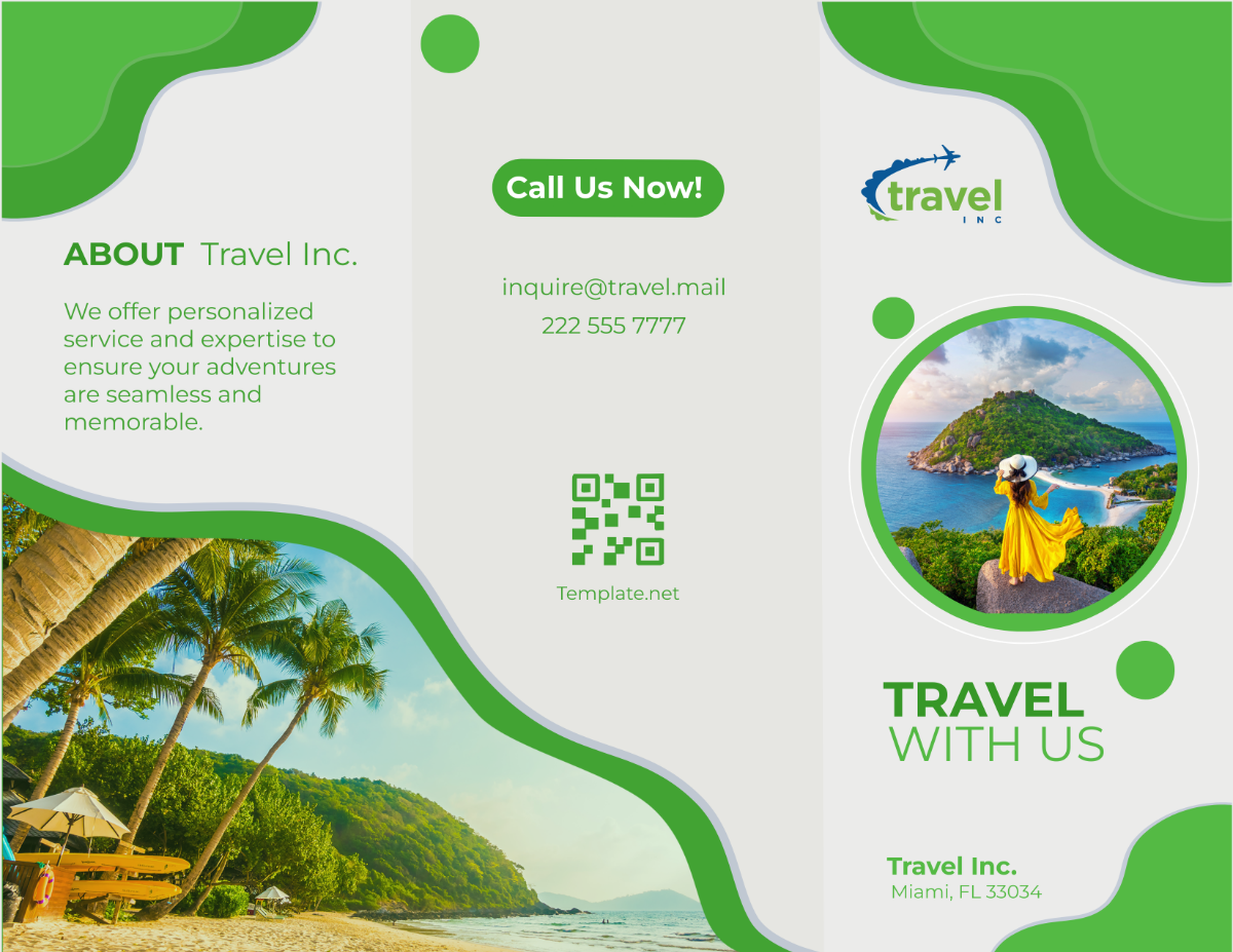 Travel Agency Promotion Brochure Template