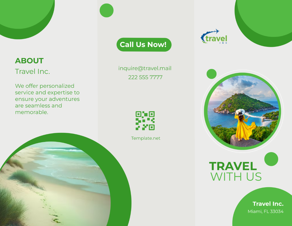 Travel Agency Promotion Brochure Template - Edit Online & Download