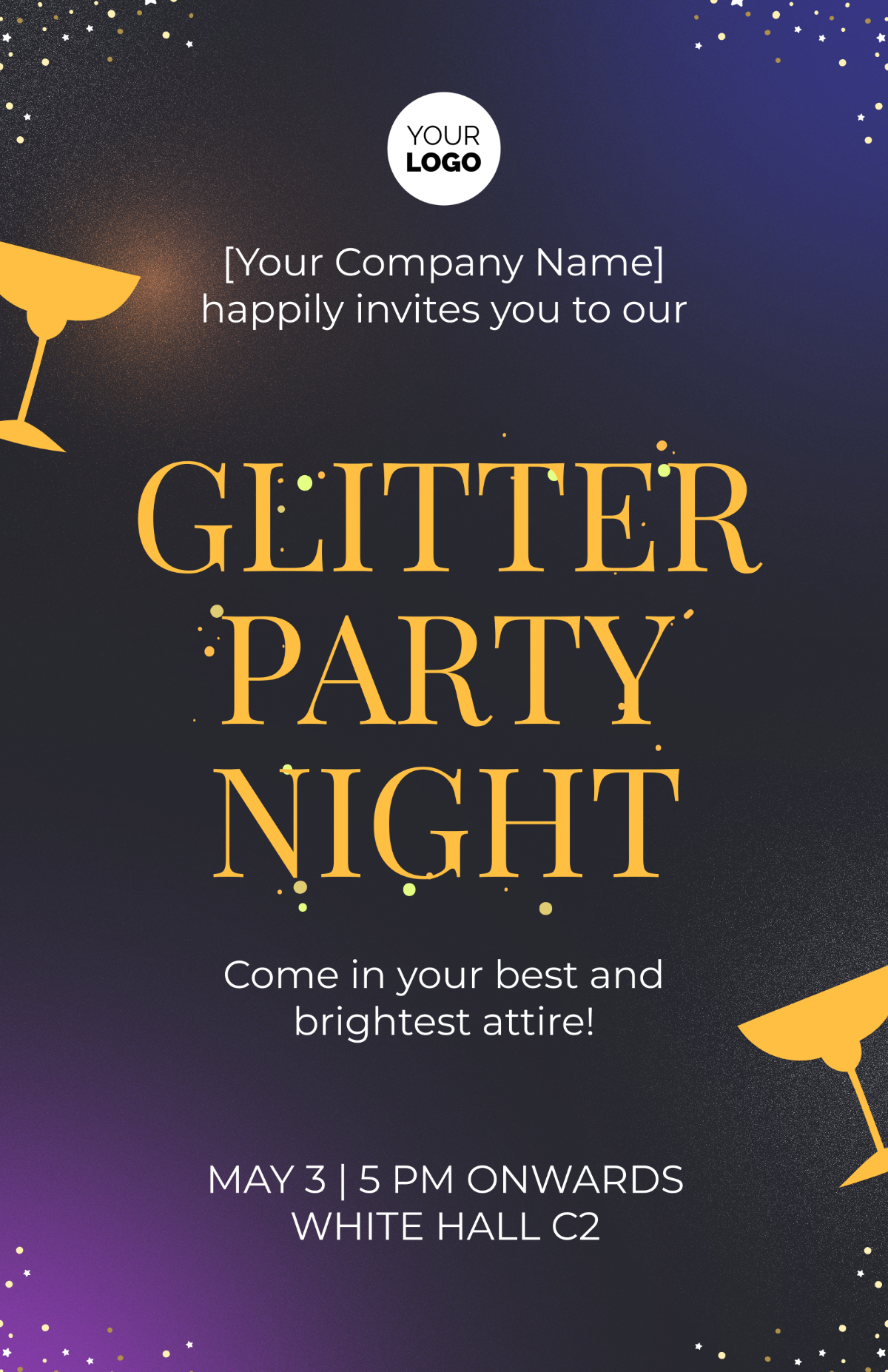 Glitter Event Poster