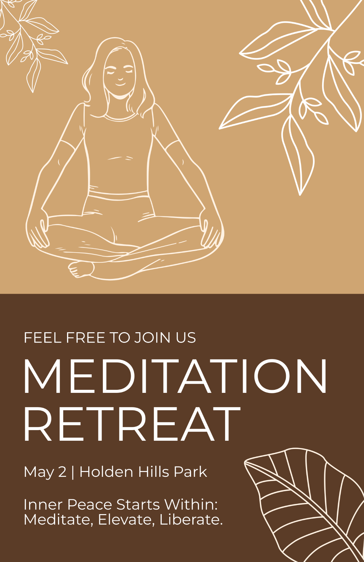 Free Meditation Poster Template