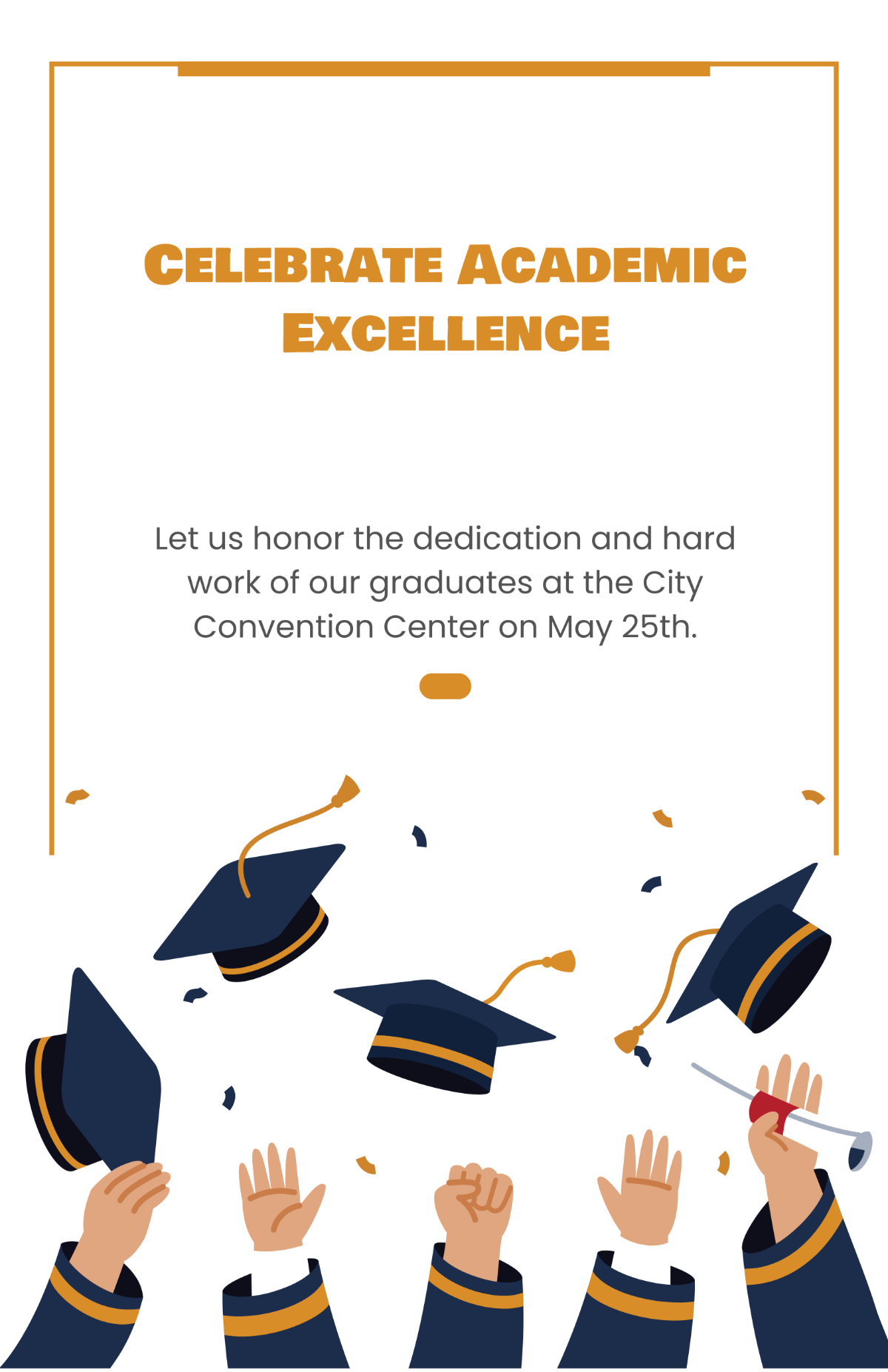 Free Graduation Project Poster Template