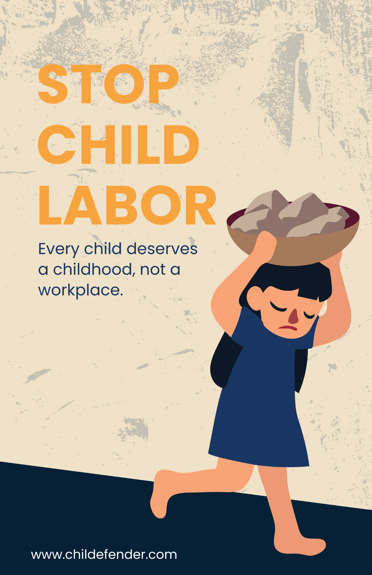 Child Labour Poster Template
