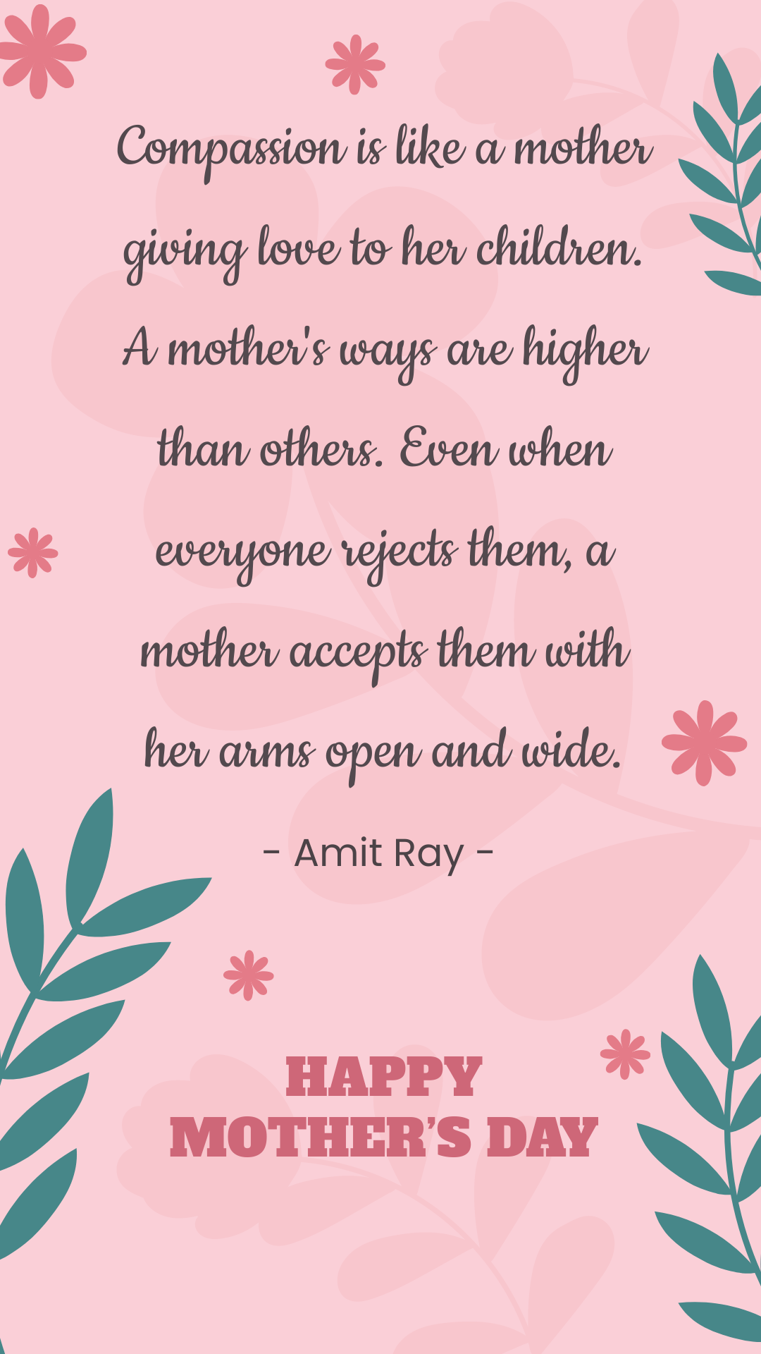 Mother's Day Quote Template