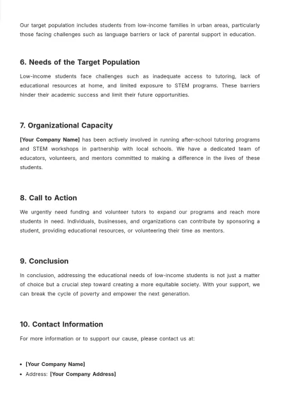 Free Needs Statement Template to Edit Online