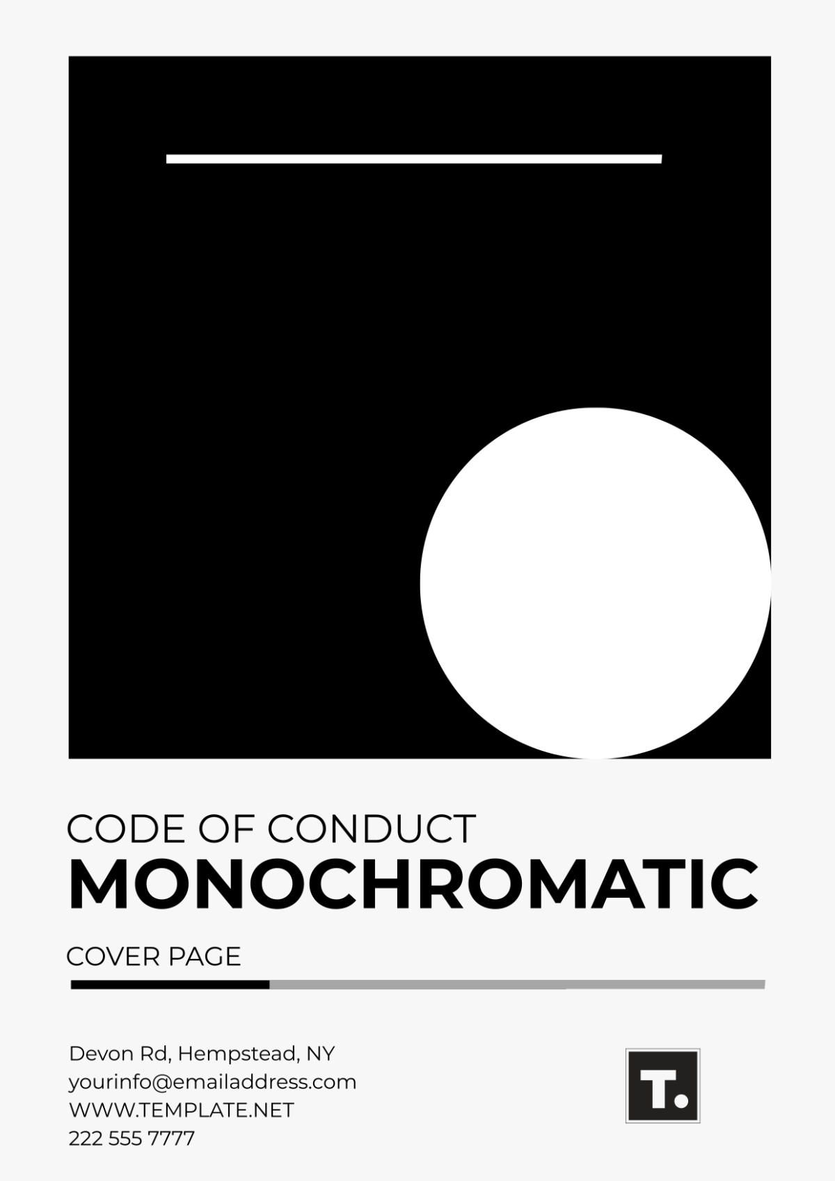 Code of Conduct Monochromatic Cover Page