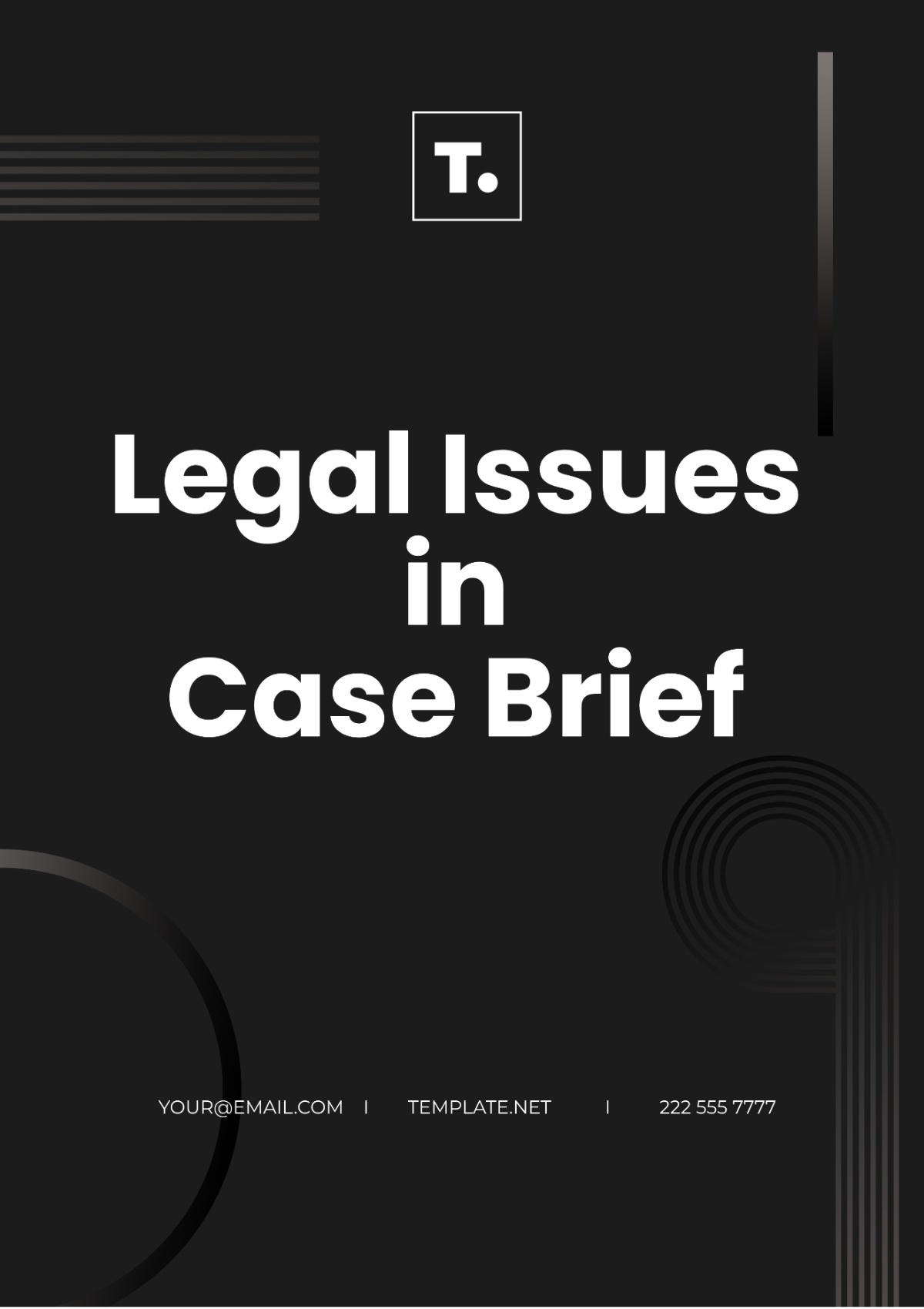 Legal Issues in Case Brief Template - Edit Online & Download