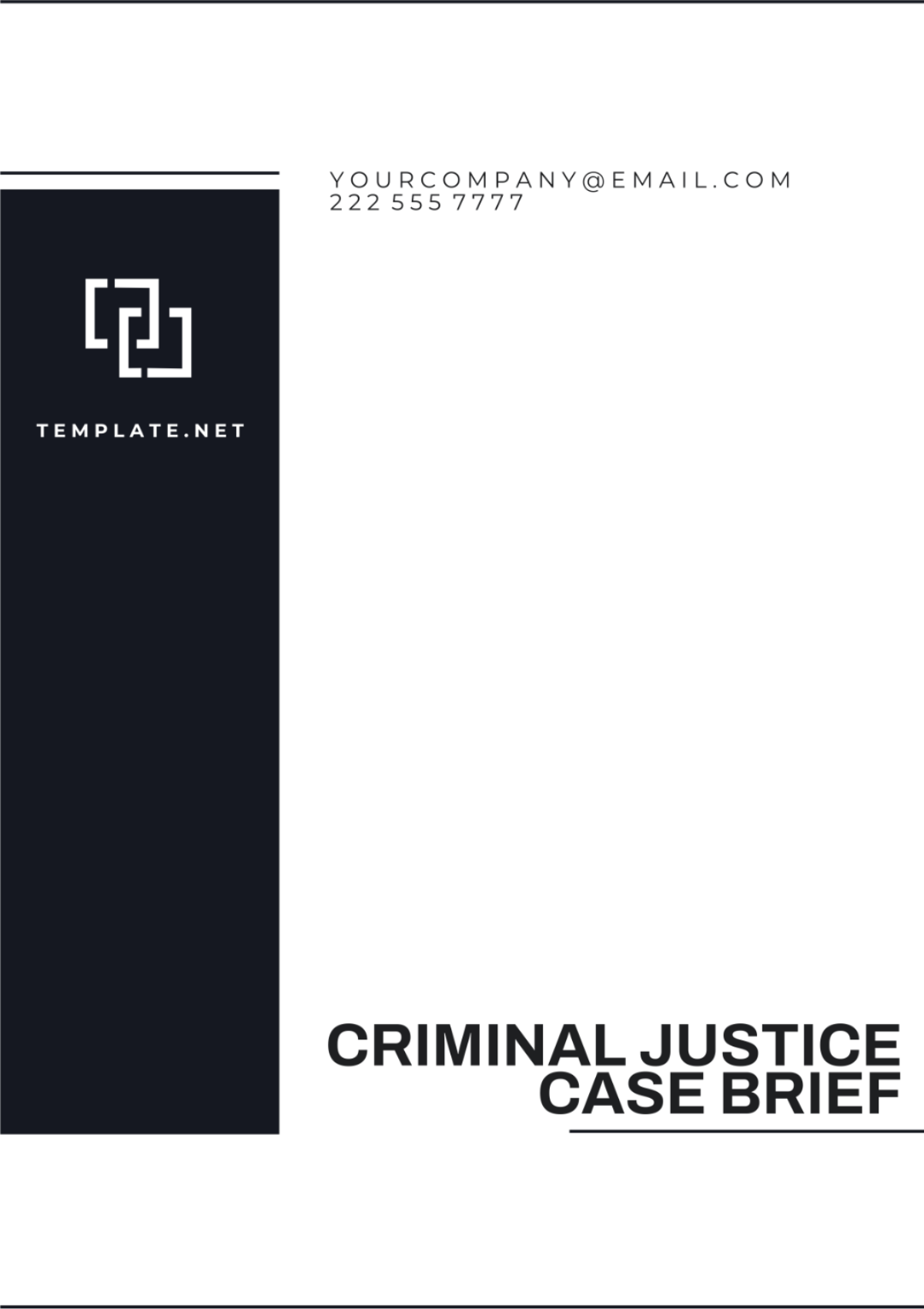 Criminal Justice Case Brief Template - Edit Online & Download