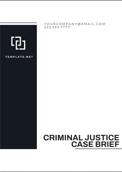 Free Criminal Justice Case Brief Template to Edit Online