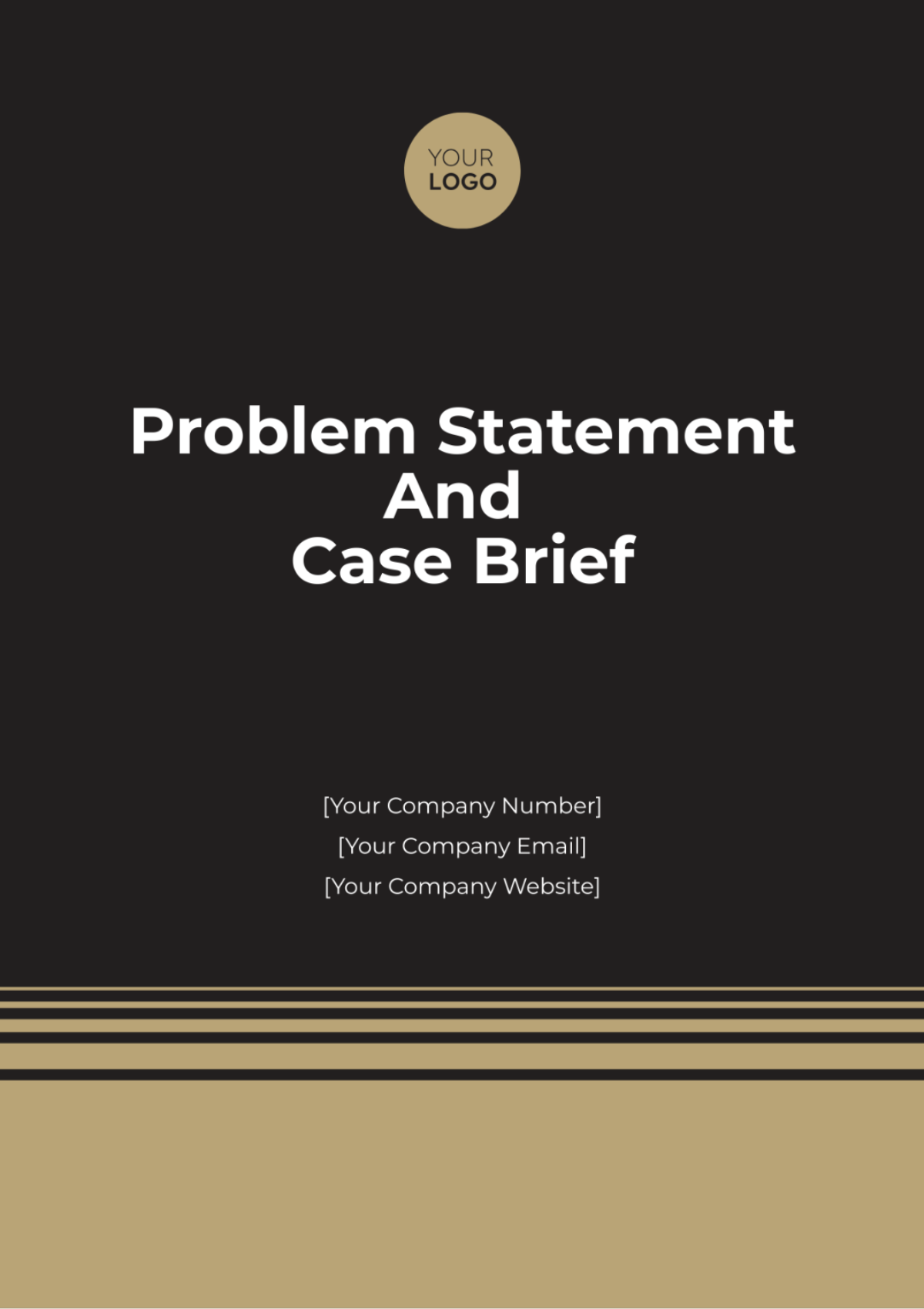 Problem Statement And Case Brief Template