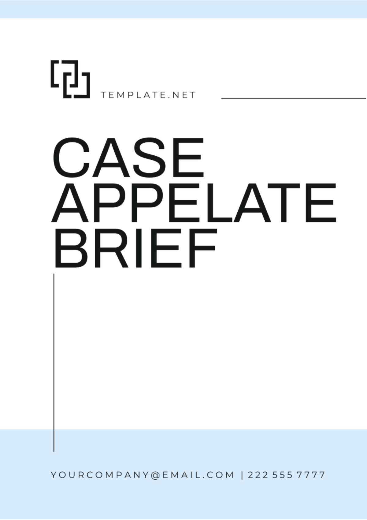 Case Appelate Brief Template