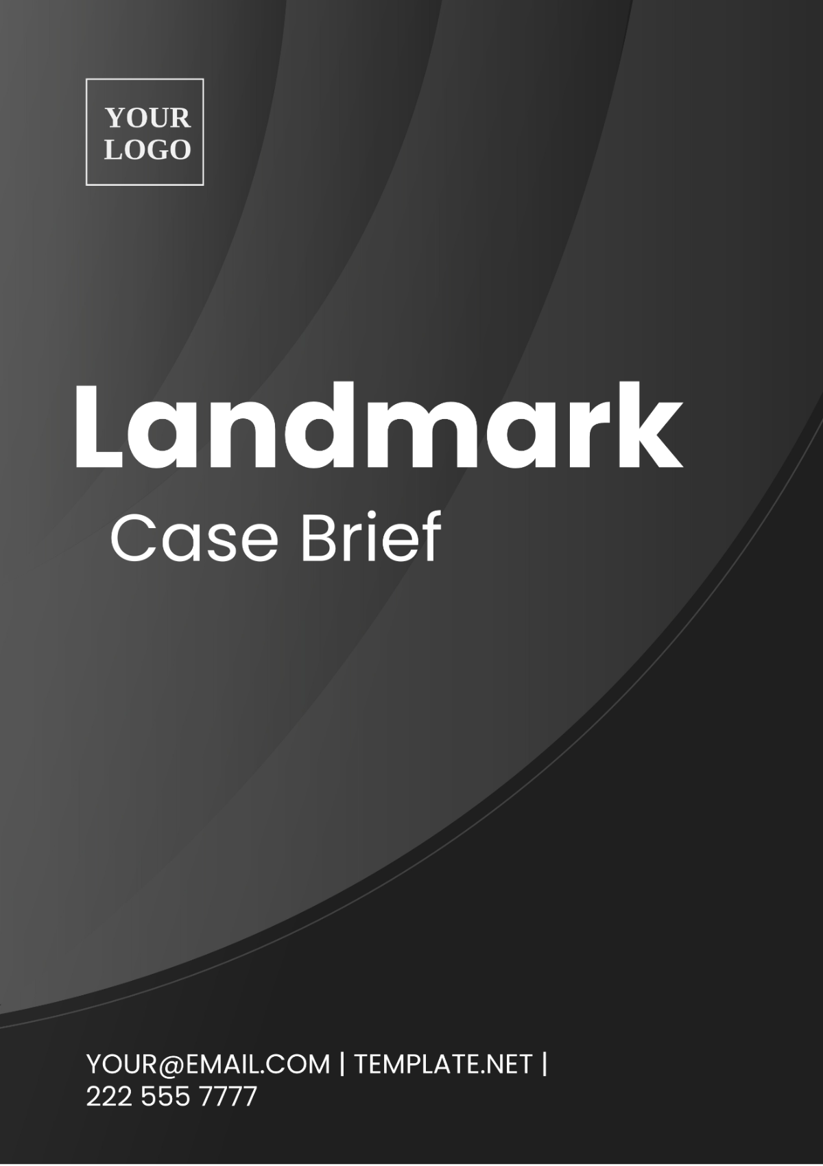 Landmark Case Brief Template