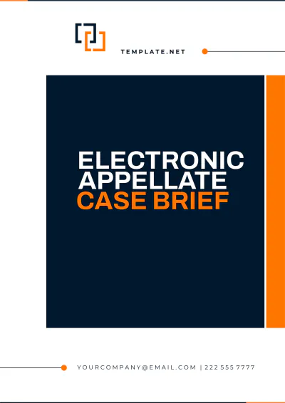 Free Electronic Appellate Case Brief Template to Edit Online