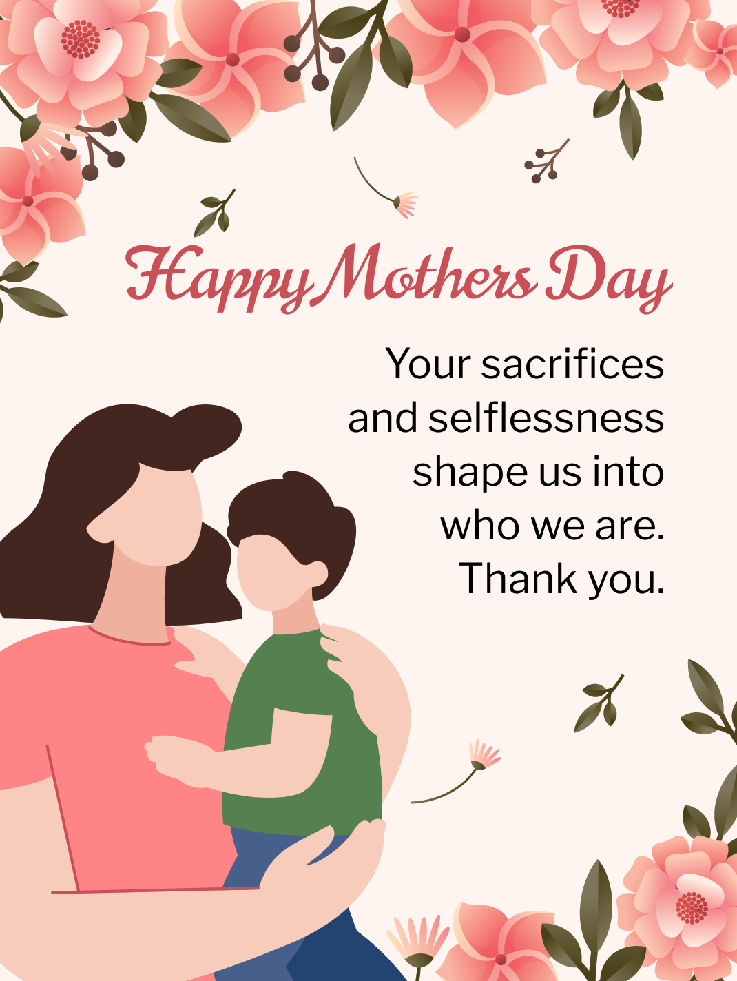 Free Mother's Day Threads Post Template