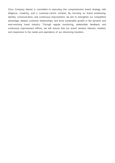 Free Travel Agency Brand Strategy Template to Edit Online