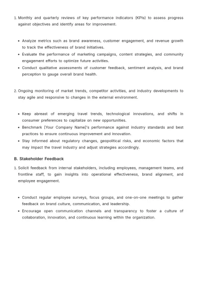 Free Travel Agency Brand Strategy Template to Edit Online