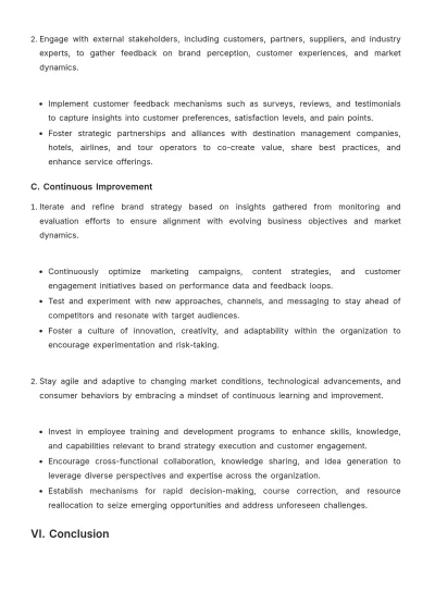 Free Travel Agency Brand Strategy Template to Edit Online