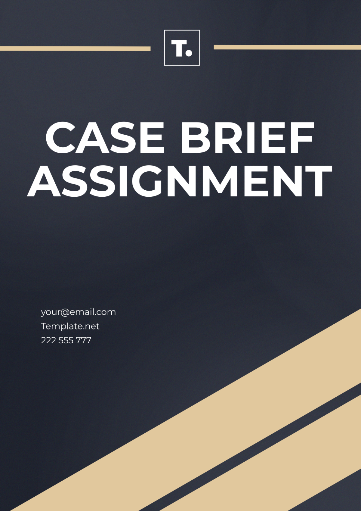Free Case Brief Assignment Template