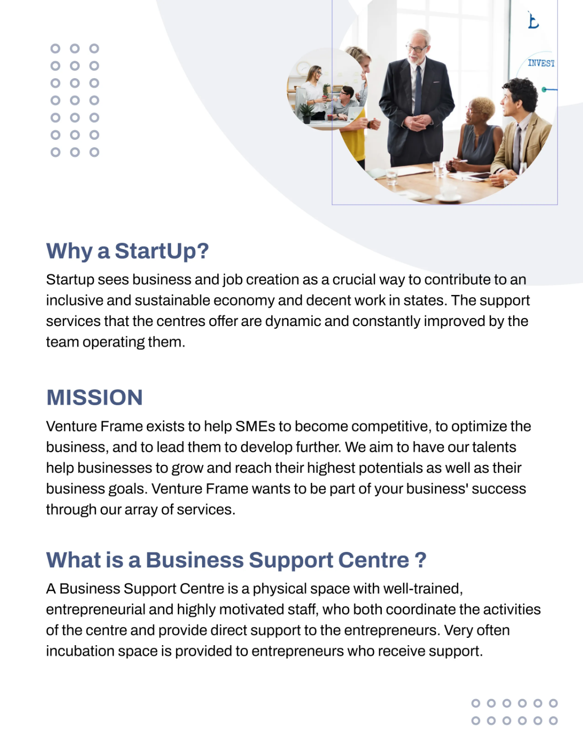 Free Basic Startup Leaflet Template to Edit Online