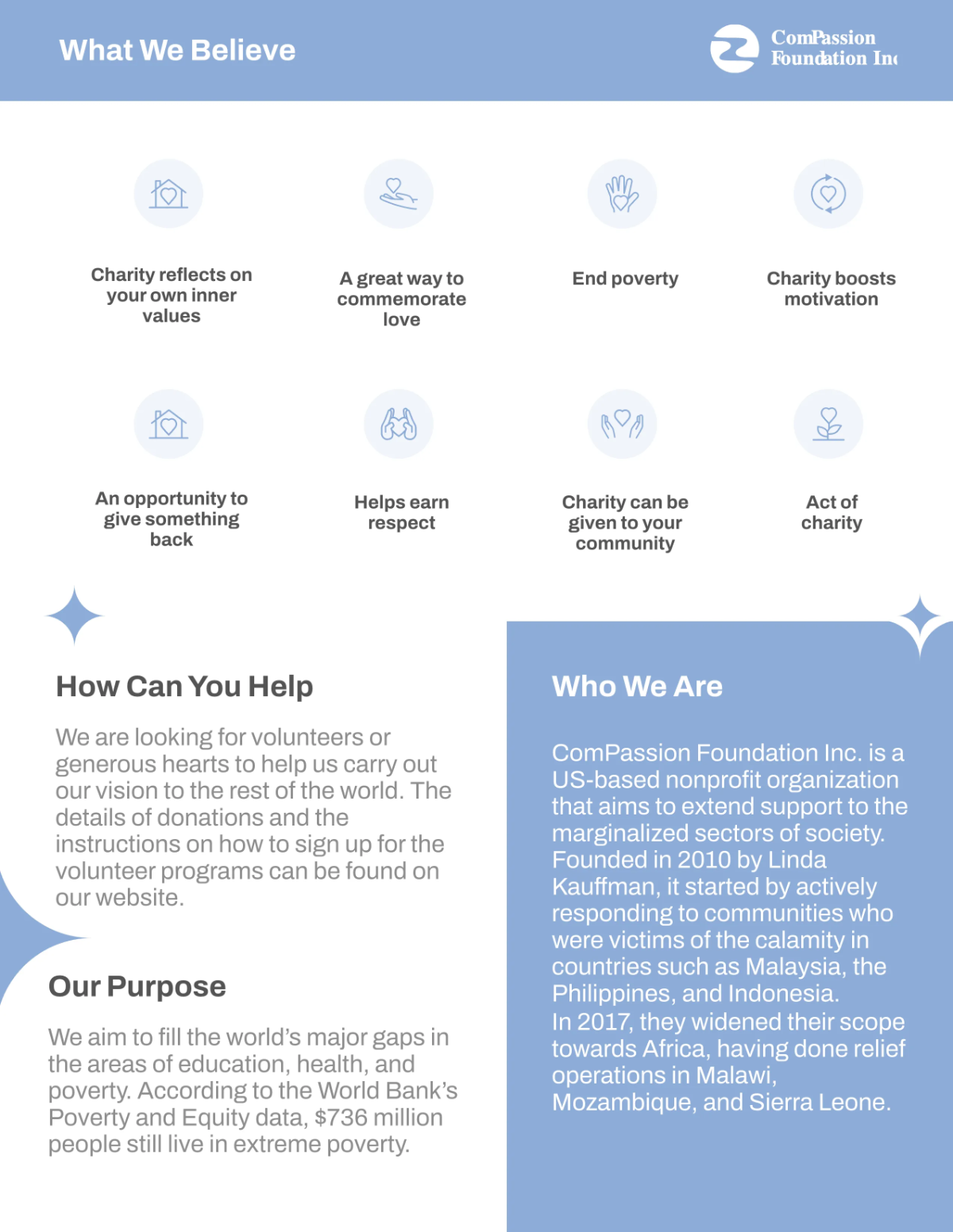 Free Charity Leaflet Template to Edit Online