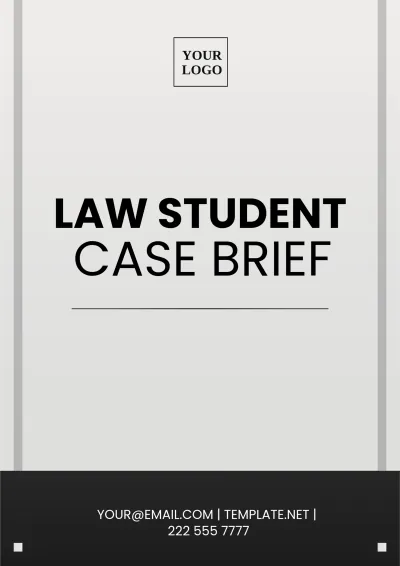 Free Law Student Case Brief Template to Edit Online