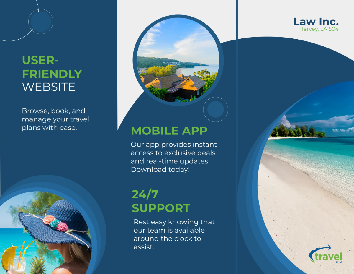 Free Travel Agency Digital Brochure Template to Edit Online