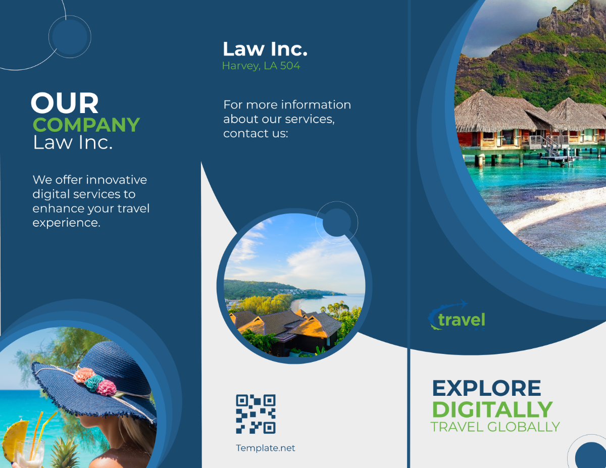 Free Travel Agency Digital Brochure Template