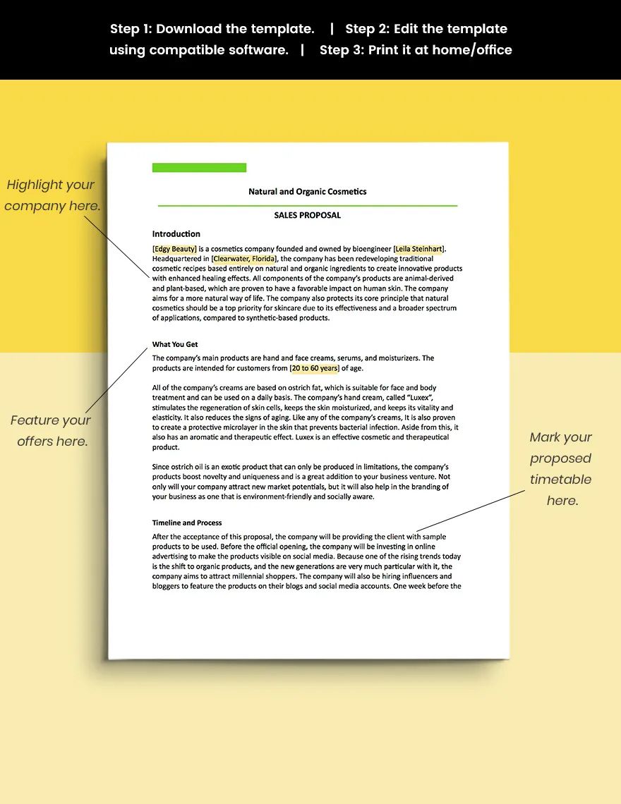 Business Sales Proposal Template