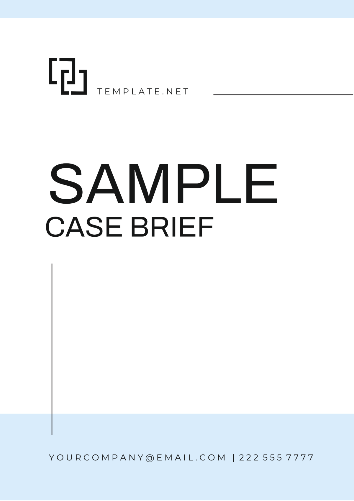 Sample Case Brief Template