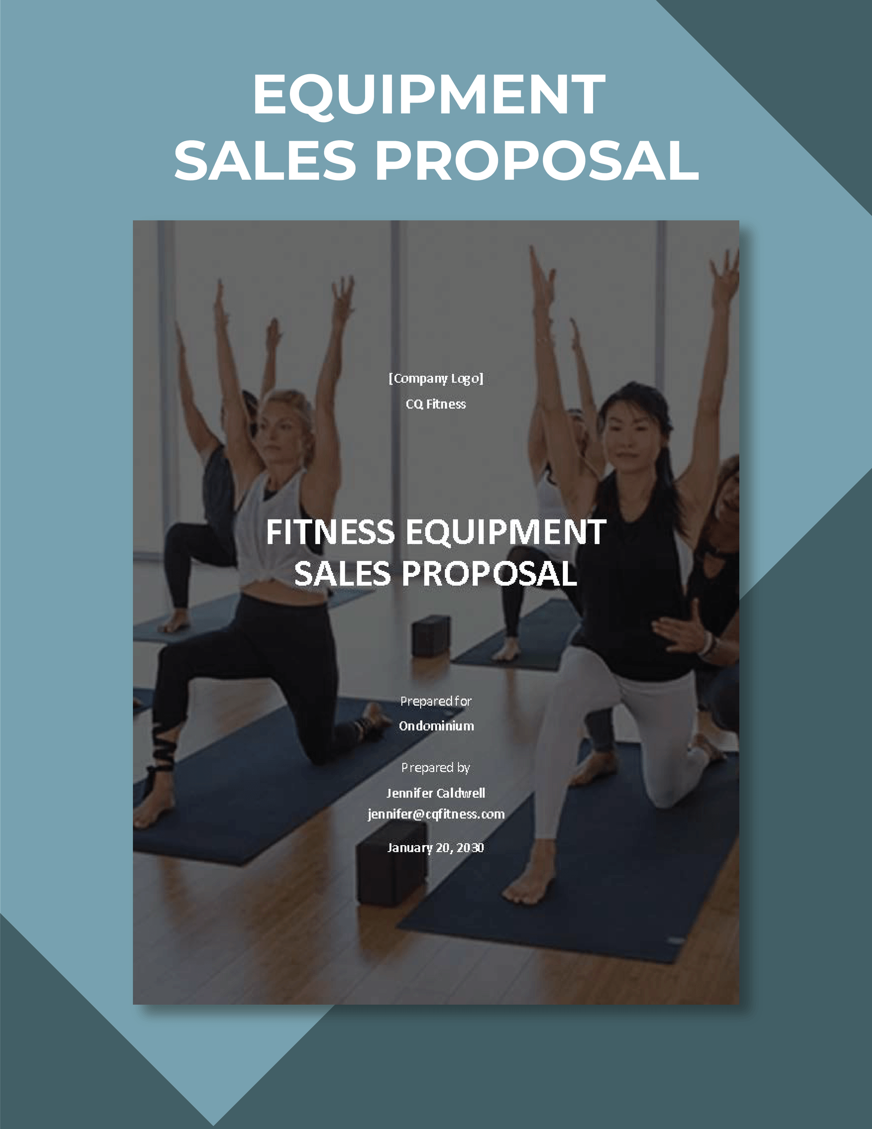 Equipment Sales Proposal Template
