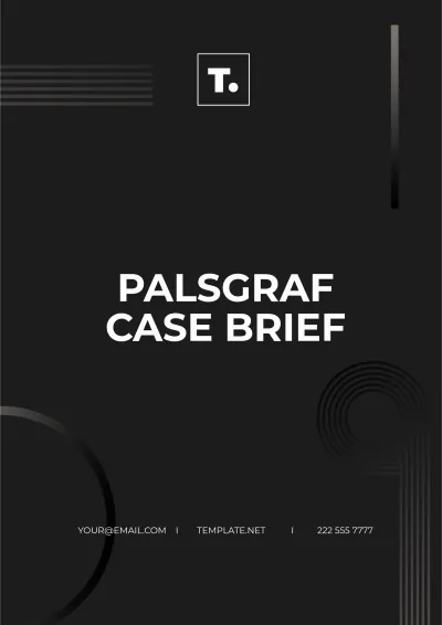 Free Palsgraf Case Brief Template to Edit Online