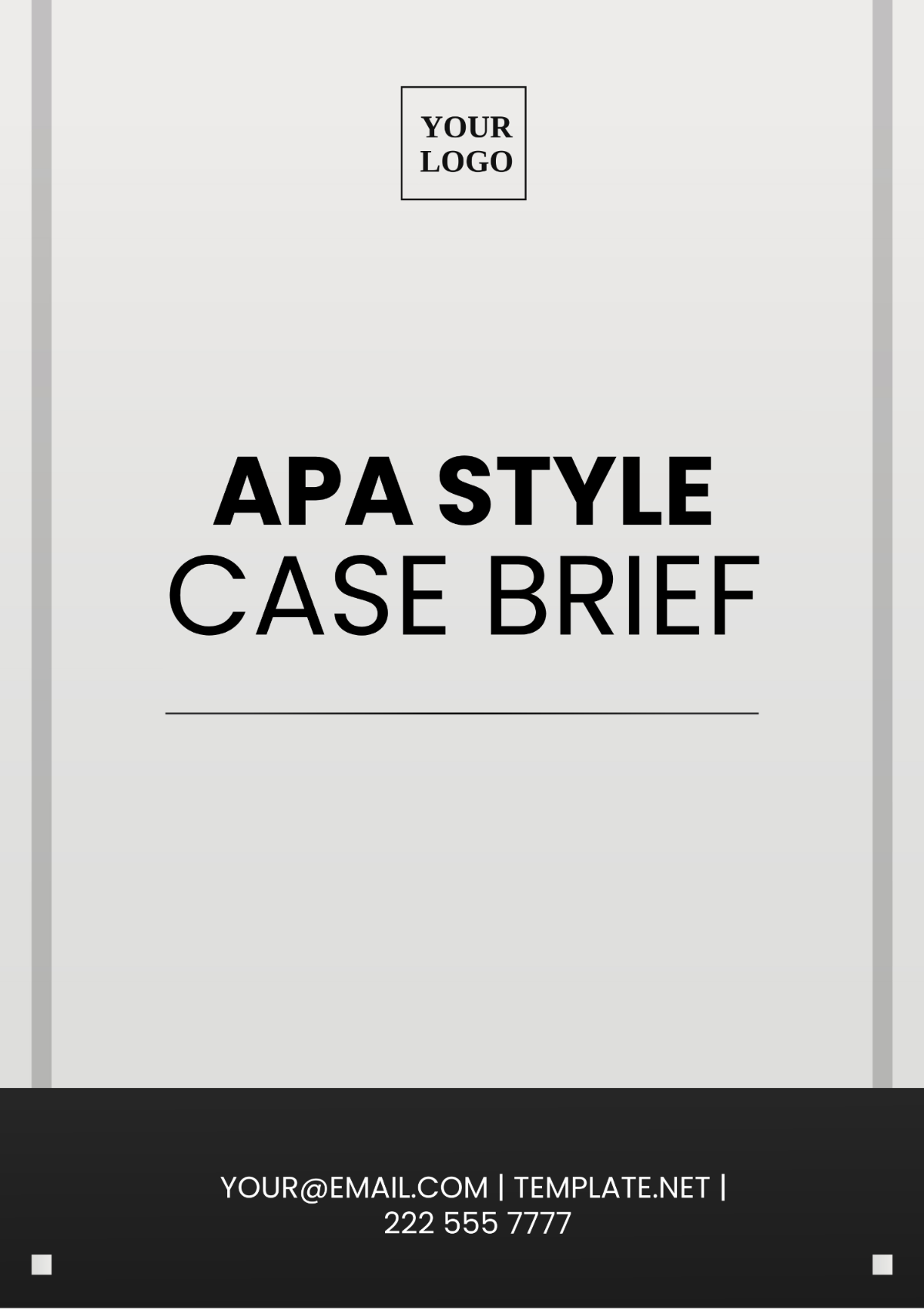 APA Style Case Brief Template