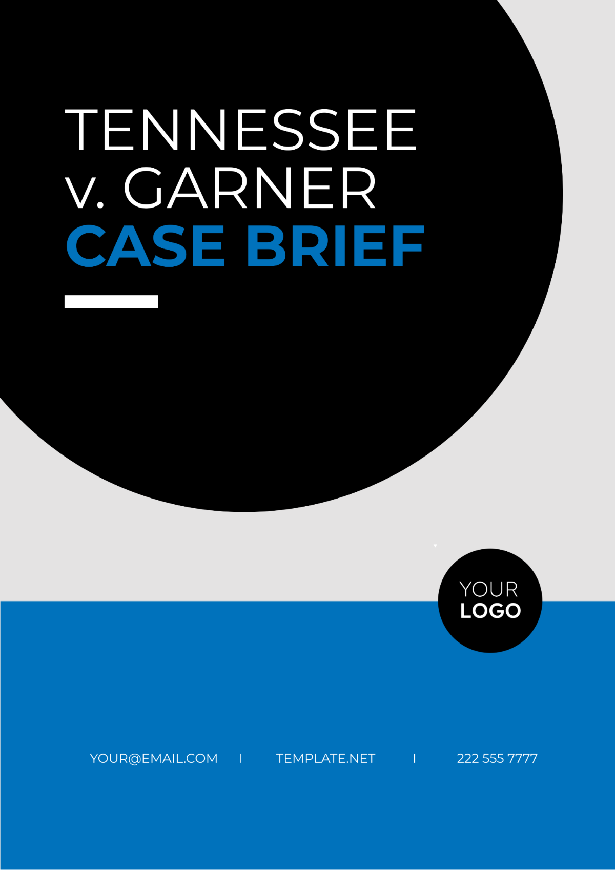 Tennessee v. Garner Case Brief Template - Edit Online & Download