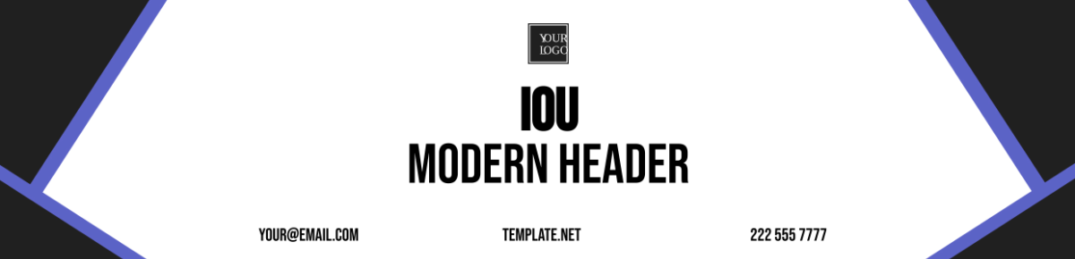 Free IOU Modern Header Template