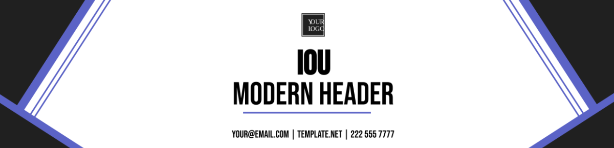 IOU Modern Header Template