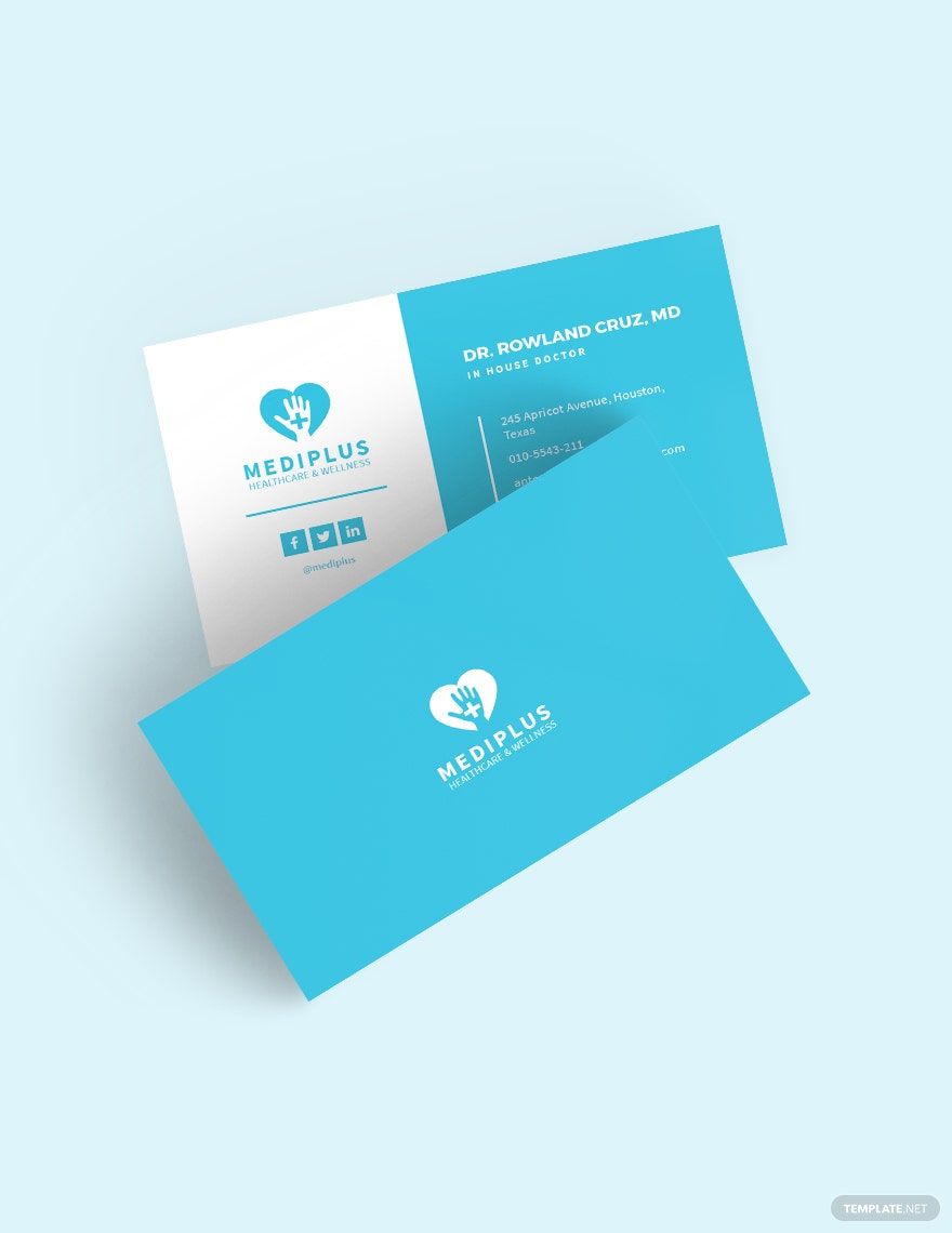 Healthcare & Wellness Business Card Template