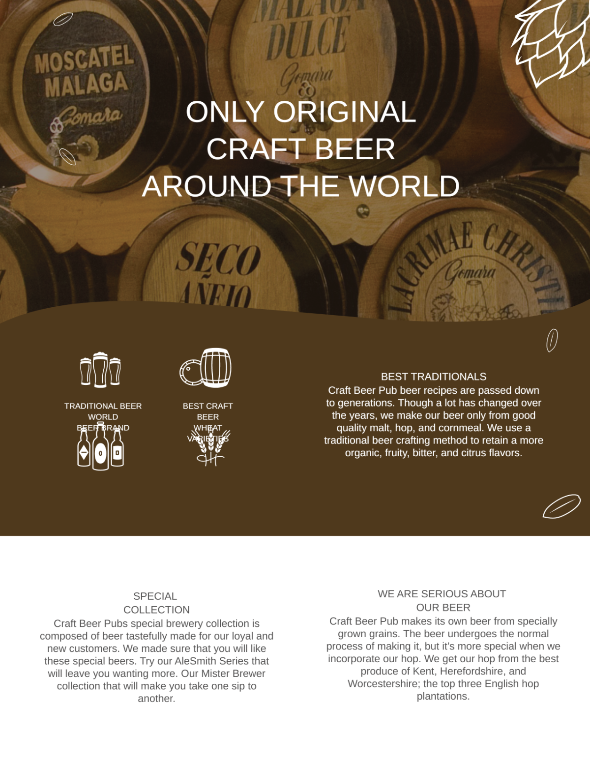 Free Pub Leaflet Template to Edit Online