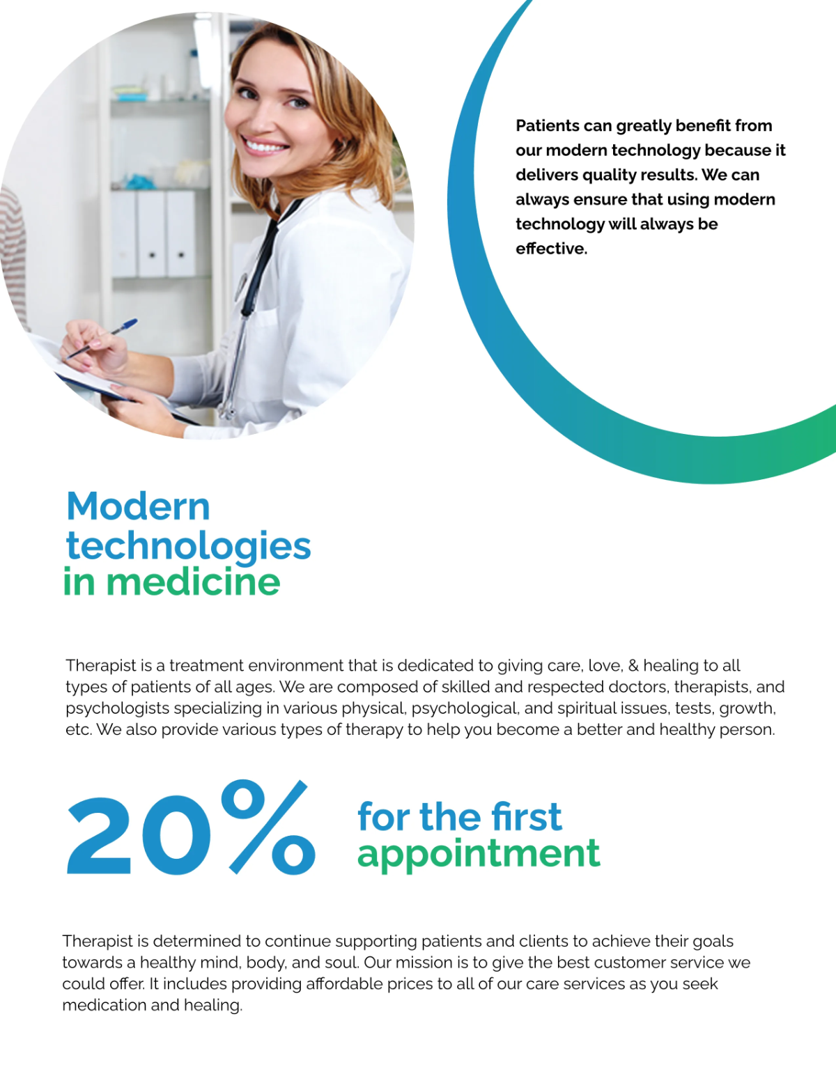 Free Therapist Leaflet Template to Edit Online