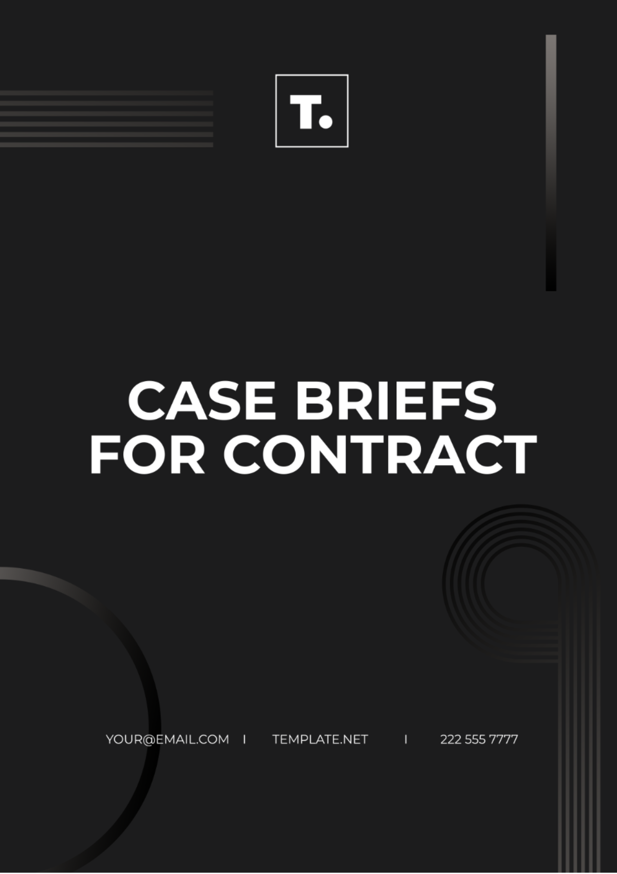 Case Briefs For Contract Template - Edit Online & Download