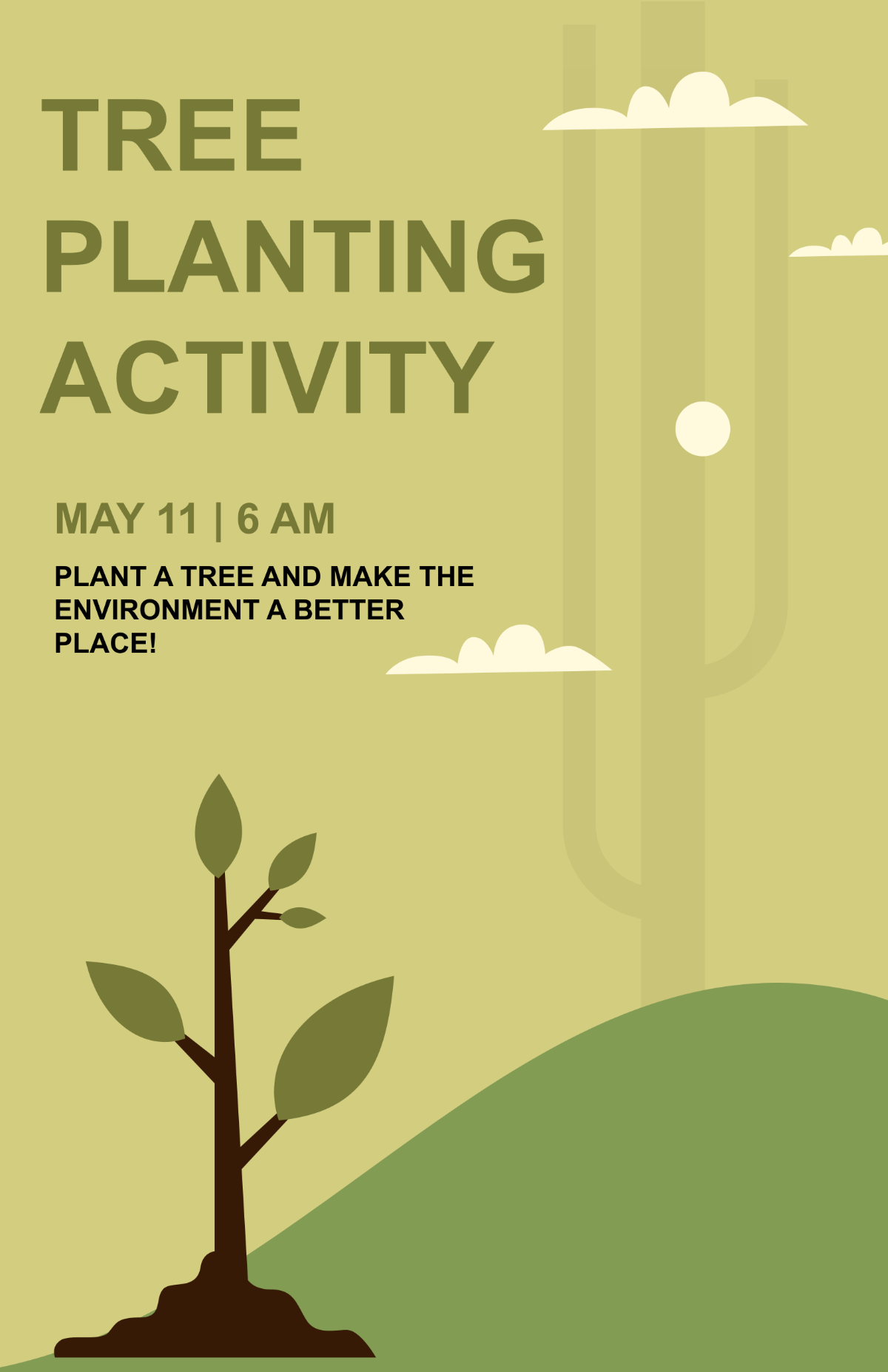 Tree Planting Poster Template