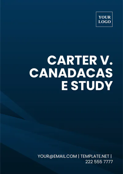 Free Carter v. Canada Case Brief Template to Edit Online