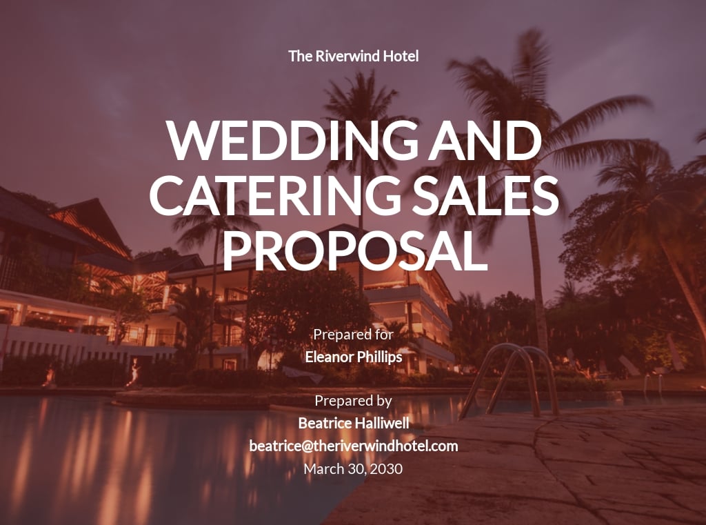 Hotel Sales Proposal Template [Free PDF] Google Docs, Word, Apple