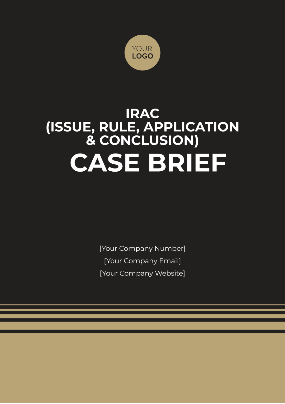 Free IRAC (Issue, Rule, Application, and Conclusion) Case Brief Template