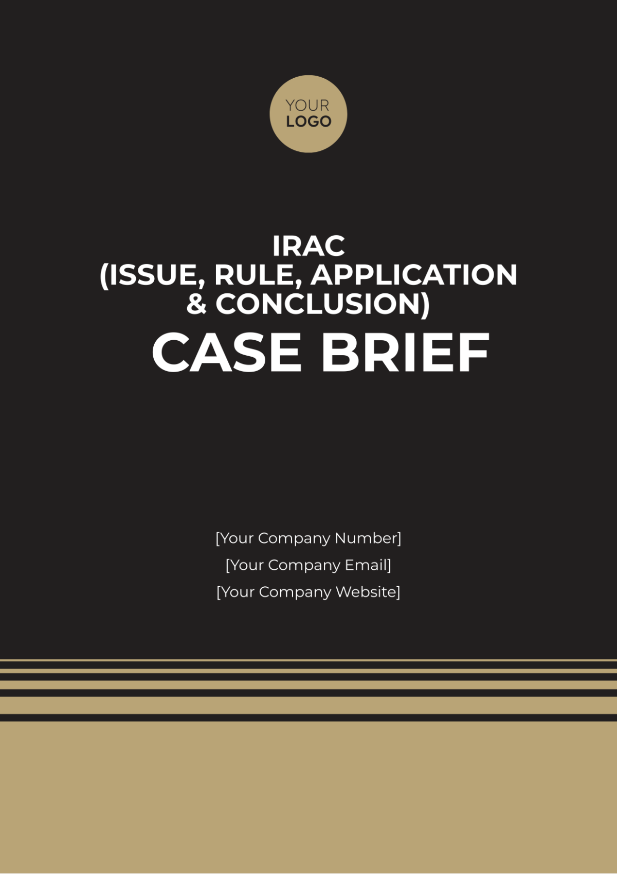 IRAC (Issue, Rule, Application, and Conclusion) Case Brief Template