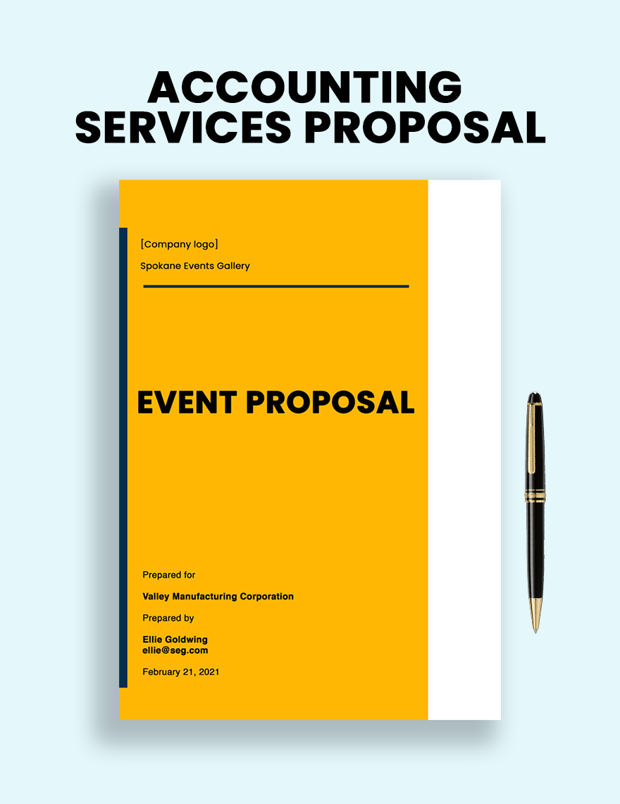 Sample Event Proposal Template